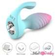 Dual Motors Diamond Anal Plug Remote Control Anal Plug Vibrator For Couple