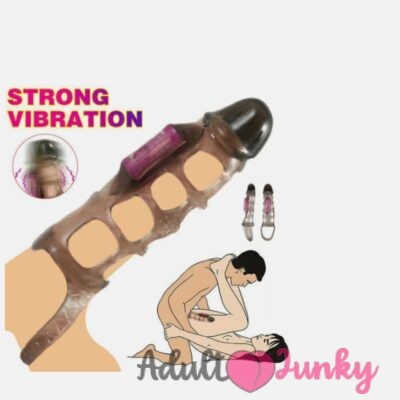 Strong Vibration Black Delay Ejaculation Penis Sleeve