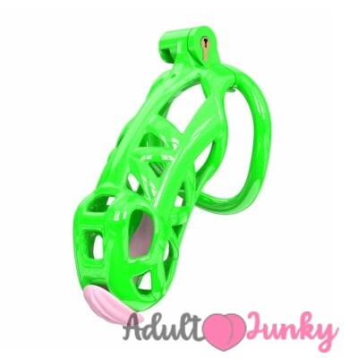 Parrot Green Cobra Maxi Chastity Kit With Pink Urethral
