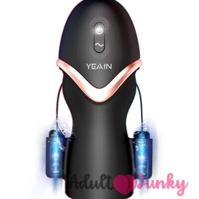 Penile Glans Powerful Vibrator Dual Motor Trainer Male Masturbator