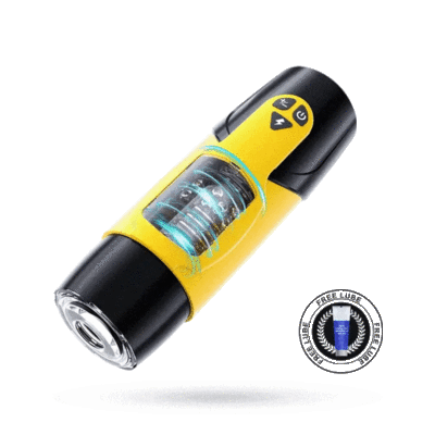 Dark Knight Handsfree Masturbator 7 Thrusting 7 Rotation - Yellow