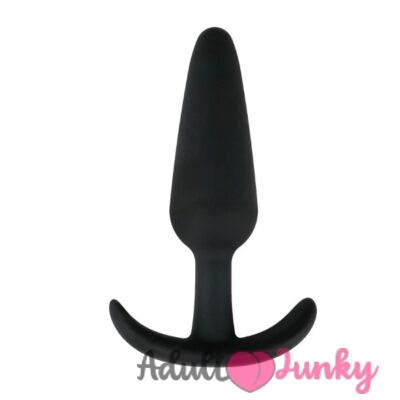 Anal Training Silicone Buttplug Black(L)