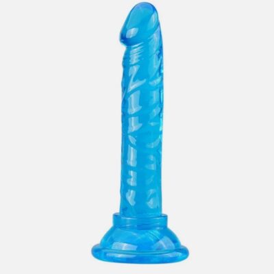 5.7 Inches Blue Jelly Anal Dildos For Beginners