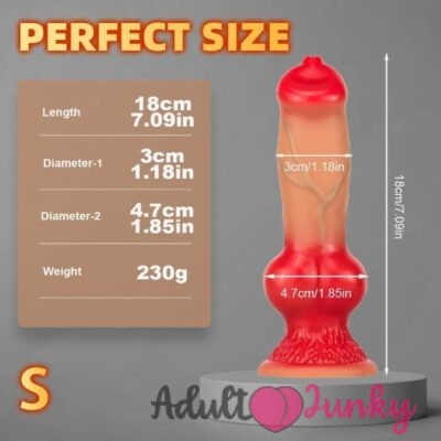Small Size Beginners Animal Dog Knot Silicone Dildo