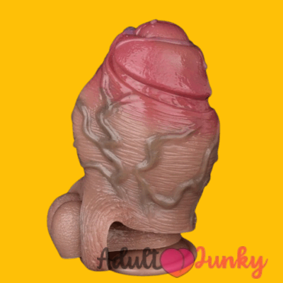 Huge Girth Realistic Open Glans Penis Sleeve Extension with Cock Ring