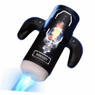 sokoot Handheld Telescopic Sucking Heating Penis Stocker For Men