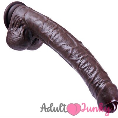 11.8 Inches Foreskin Brown XXL Penis Dildo