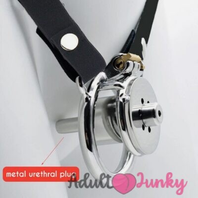 Flat Cock Cage With Strapon For Men