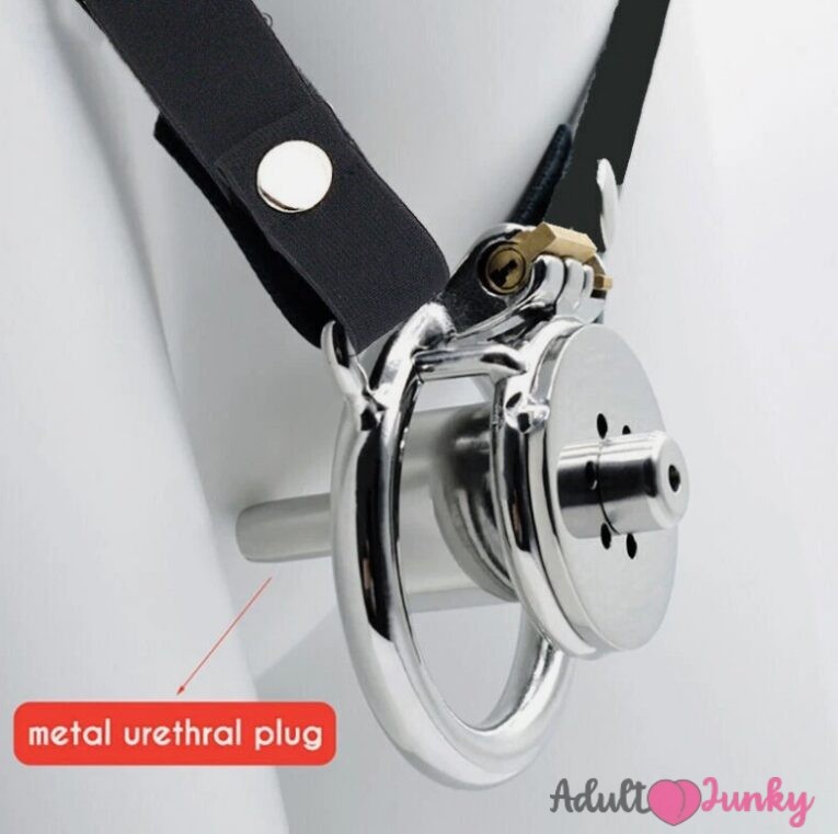 Flat Steel Cock Cage With Belt